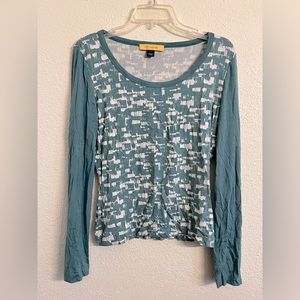 St. John Geometric Print Shirt